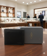 FSL LEATHER  BI FOLD MENS  WALLET